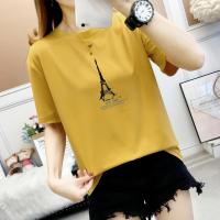 Летний лонгслив, футболка с коротким рукавом, в корейском стиле, большой размер, короткий рукав