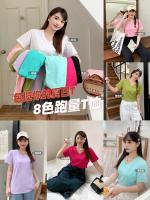 Летняя цветная футболка, большой размер, свободный крой, короткий рукав, оптовые продажи