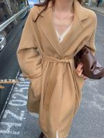 Двусторонний кашемир, демисезонное шерстяное пальто, шерстяной банный халат