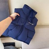 Детский пуховик, зимний бархатный удерживающий тепло жилет, увеличенная толщина, утиный пух, 2022