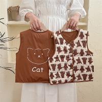 Детский демисезонный пуховик для мальчиков, детская двусторонная куртка, жилет, утиный пух