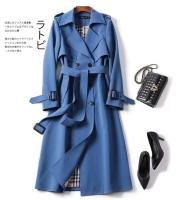 Длинный осенний плащ, куртка, средней длины, 2023, в корейском стиле, в британском стиле