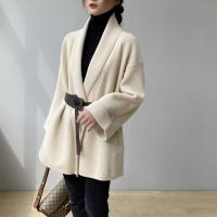 Шерстяное пальто, демисезонный банный халат, в корейском стиле, городской стиль, простой крой