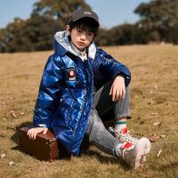 Детский пуховик, длинный костюм мальчика цветочника для подростка, коллекция 2023, средней длины, увеличенная толщина