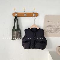 Детский демисезонный жилет для девочек, коллекция 2023, в корейском стиле, увеличенная толщина