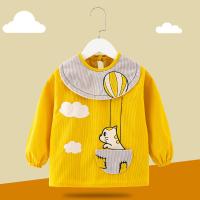 Демисезонный бархатный кварц, детский водонепроницаемый нагрудник, фартук, сзади на завязках, длинный рукав