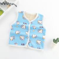 Зимний детский флисовый демисезонный жилет, удерживающий тепло кардиган, увеличенная толщина