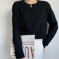 Хлопковая футболка, демисезонный пуховик, одежда для верхней части тела, лонгслив, длинный рукав, большой размер, оптовые продажи