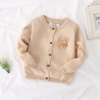 Осенняя детская куртка для девочек, кардиган, длинный рукав