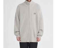 Ретро свитер, демисезонный трикотажный кардиган с молнией, в американском стиле, с вышивкой, этнический стиль