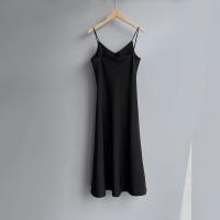 芷苁夕 Платье, длинная юбка, французский стиль, средней длины