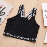 Детский топ с чашечками, хлопковое нижнее белье, спортивный бюстгальтер-топ, красивая спина