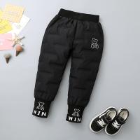Фабричные оптовые детские брюки 2023 Новая зима утолщенные мальчики и девочки в иностранных брюках теплые штаны