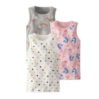 Детская хлопковая летняя майка, топ для мальчиков для девочек, хлопковый бюстгальтер-топ