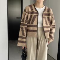 Осенний топ, шерстяная ретро куртка, длинный рукав