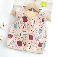 Утепленный удерживающий тепло детский жилет, кардиган, в корейском стиле, осенний