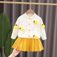 Трикотажный свитер, детский кардиган для девочек, в западном стиле