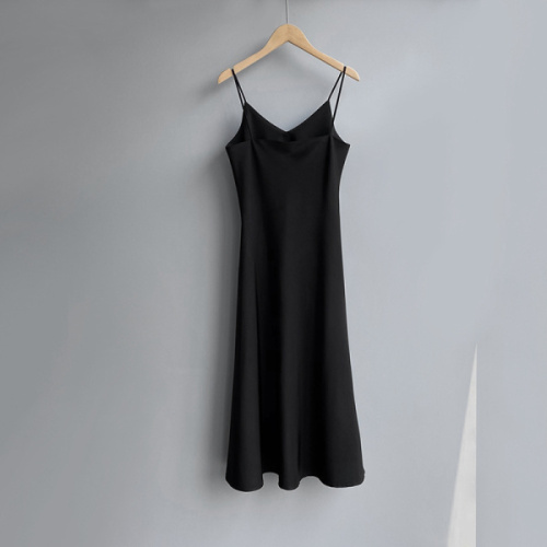 芷苁夕 Платье, длинная юбка, французский стиль, средней длины