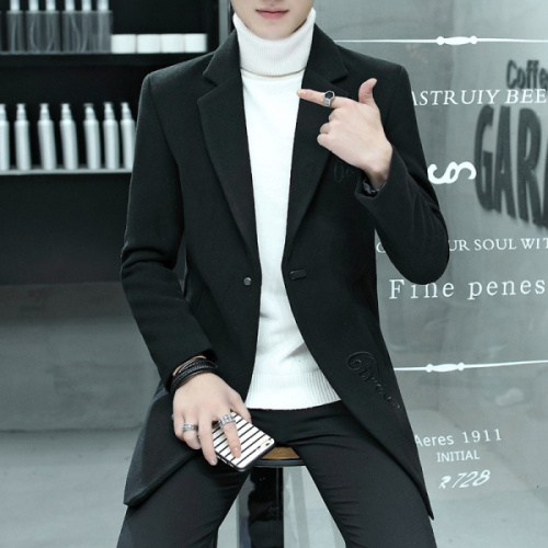 Демисезонное шерстяное пальто