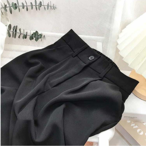 Весенний летний черный костюм, высокая талия, по фигуре