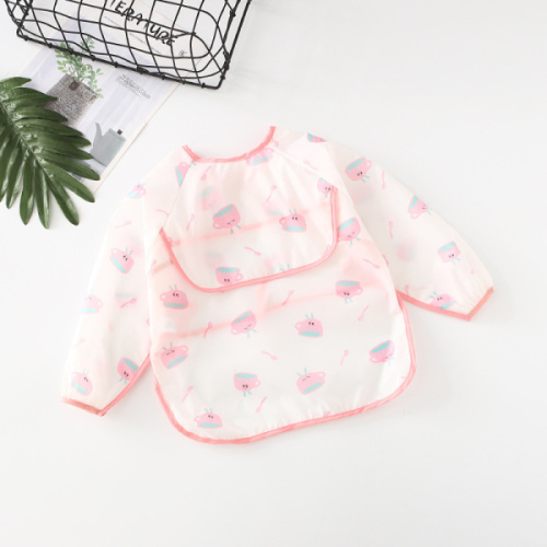 Детский водонепроницаемый нагрудник, длинный рукав